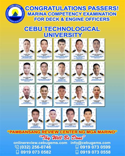 CEBU GEMS PROUD PASSERS from UNIVERSITY OF CEBU .
